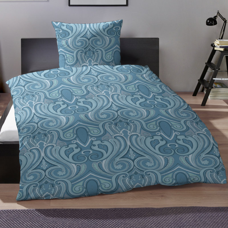 Liller Cotton 91 TC Duvet Cover Set, Single - 1 Pillowcase (80 x 80 cm), Green