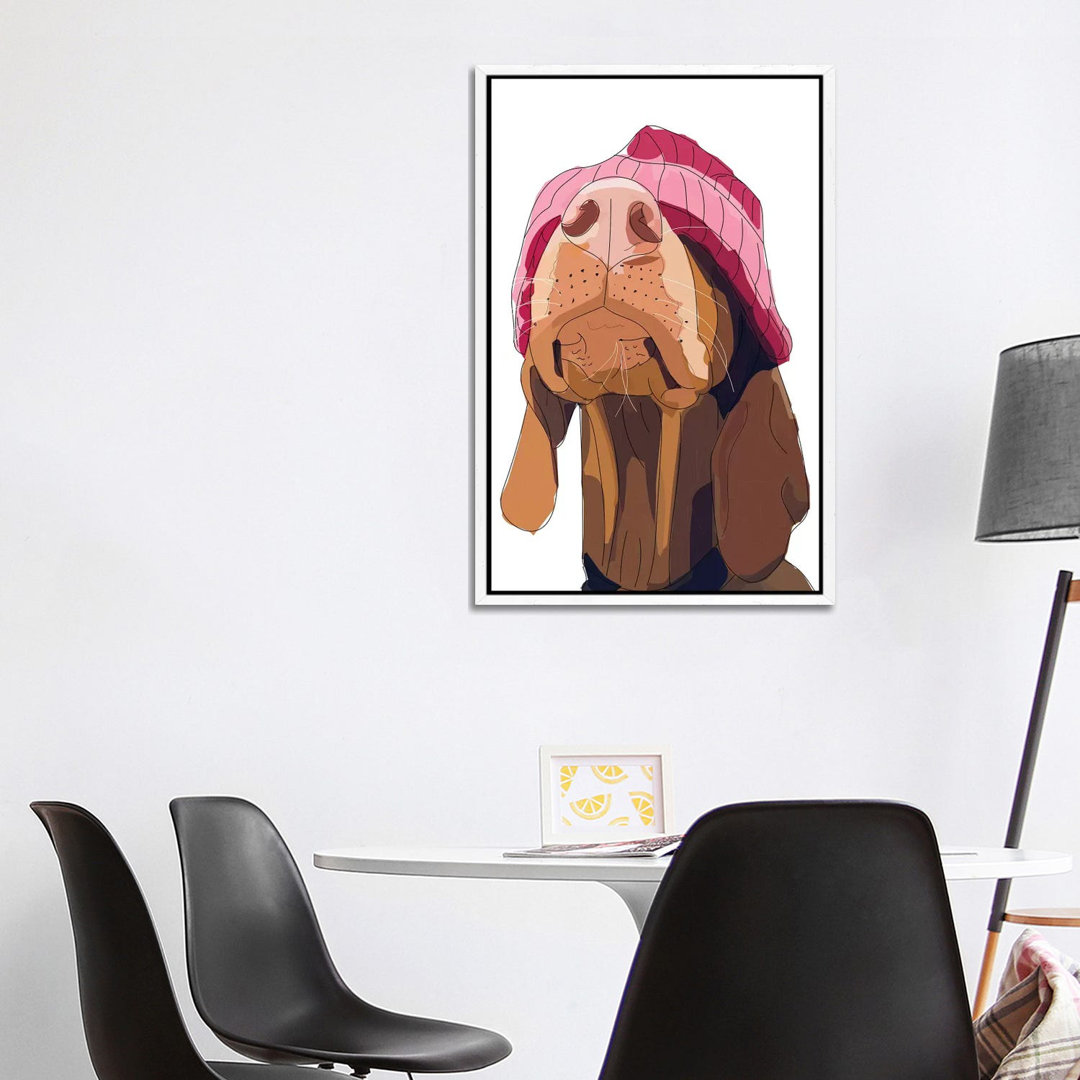 Hipster Vizsla von Sketch And Paws - Gallery-Wrapped Canvas Giclée on Canvas