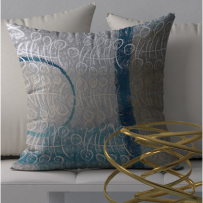 Housse de coussin carrée subtile