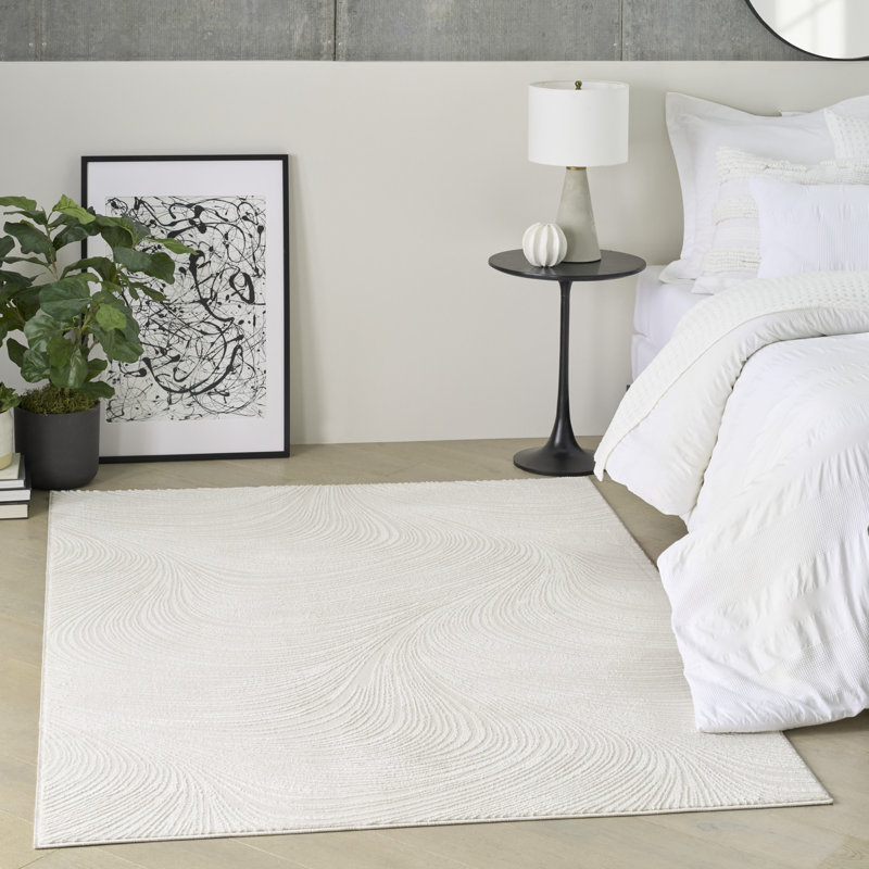 DKNY Central Park West Modern Indoor Rug, Rectangle 5'3" x 7'3", Ivory/Cream