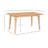 Aniek 60 IN W Natural Modern Wood Dining Table-815142138