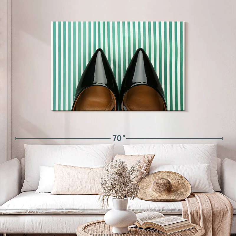 Shuttleworth Chic Black Shoes, 30" H x 45" W
