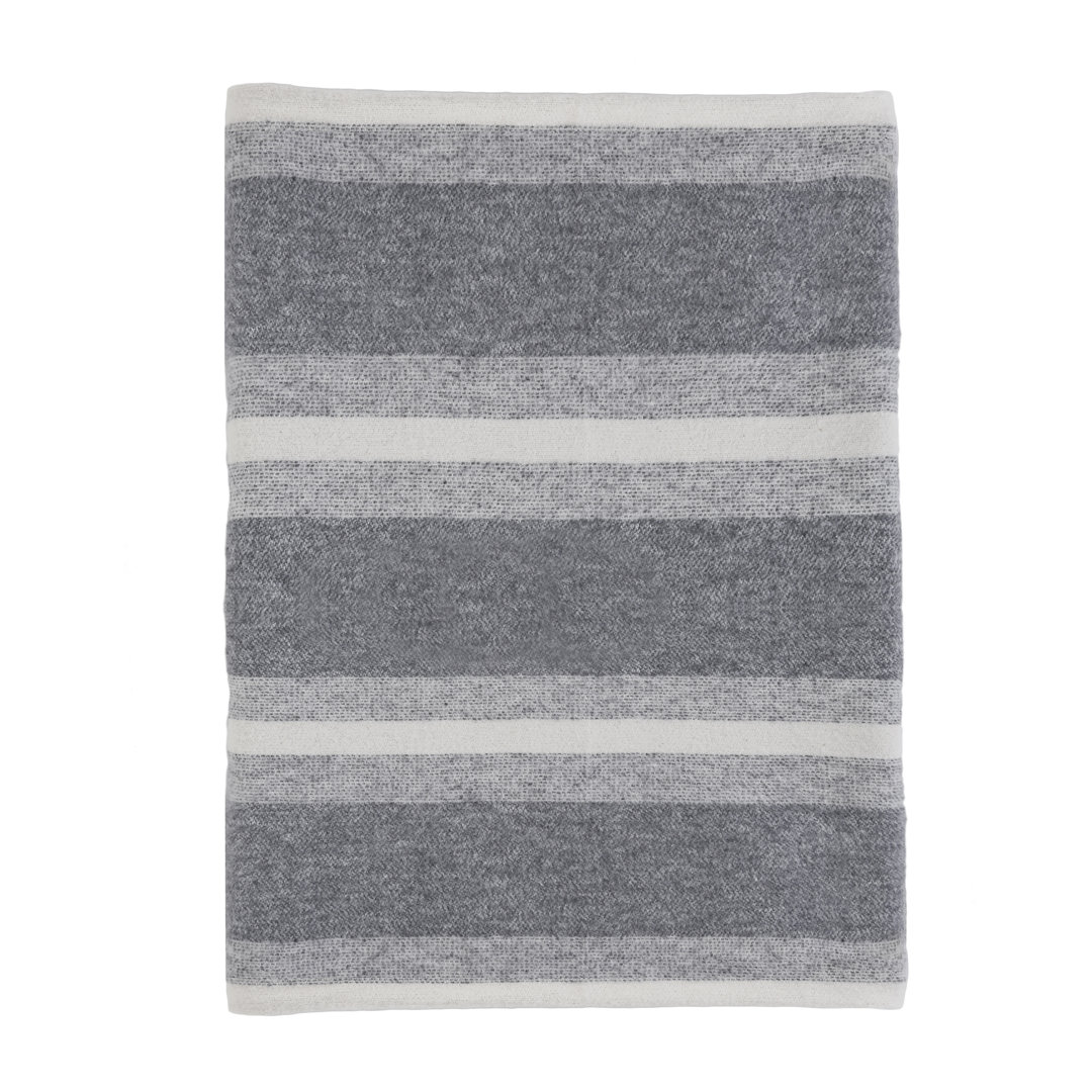 Alpine Hand Woven Throw Blanket Pom Pom At Home 