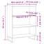 Marylin 90 cm H x 69.5 cm W Standard Bookcase-1210150620