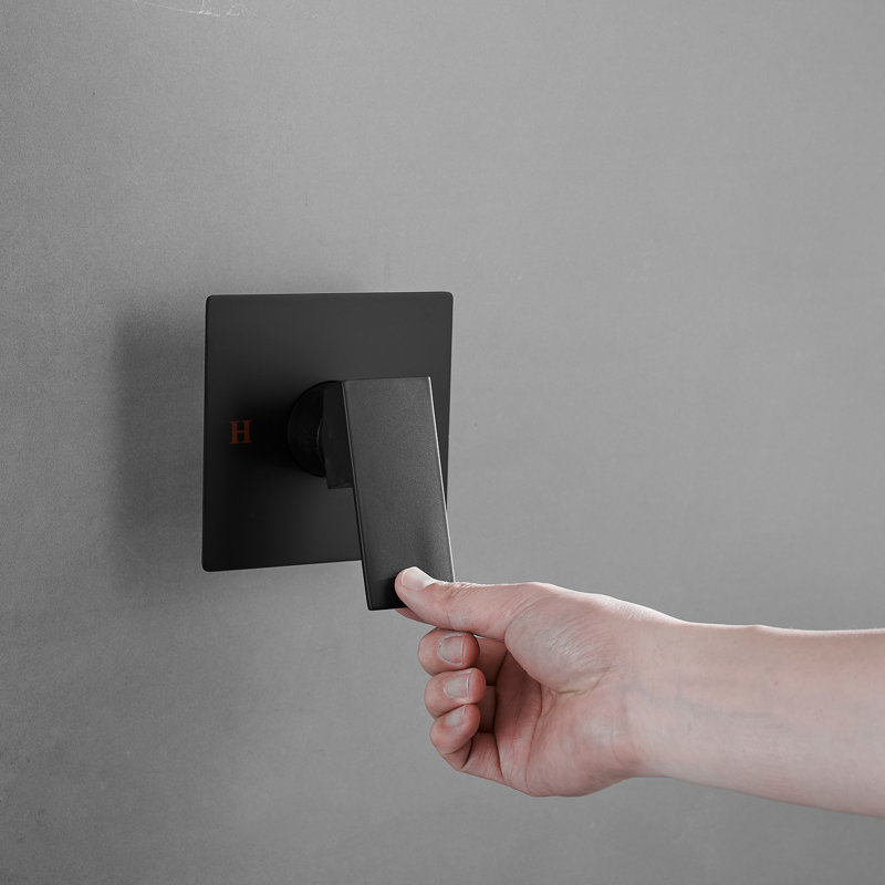Complete Shower System, Matte Black