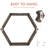 Lakefield 3 Piece Hexagon Floating Shelf-2015650747
