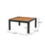TABLE BASSE EN V