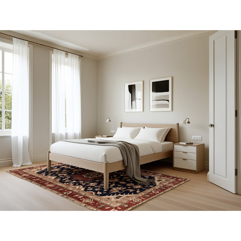 Tapis brun lavable à la machine, Rectangle 5 pi x 7 pi
