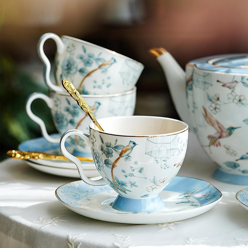 Bone china tea set