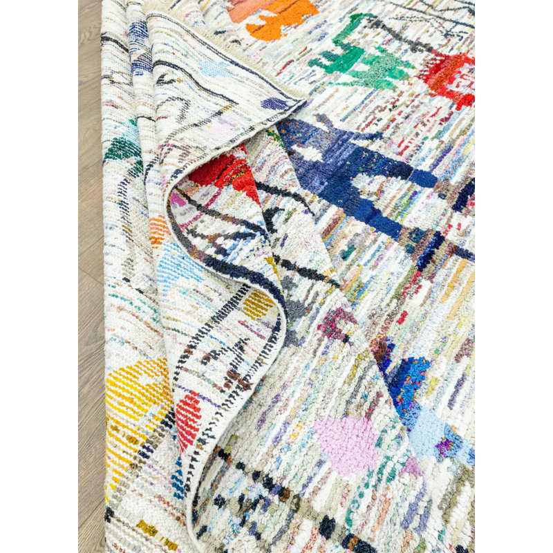 Vintage One-of-a-Kind 8'11" X 13'2" Wool Area Rug Blue