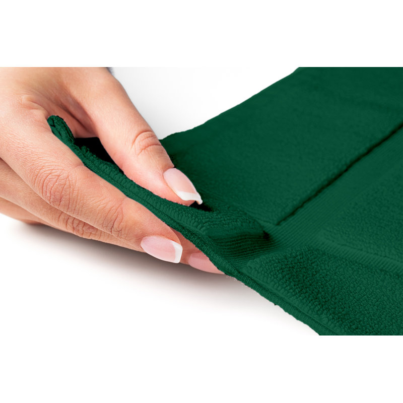 Tapis de bain - pour plancher de salle de bain - Très absorbant - Lavable à la machine, L 20 po x L 34 po, Vert