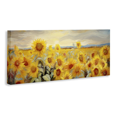 Art mural panoramique sur toile de tournesol par Ramona Murdock