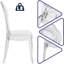 Chaise d'appoint Heliodoro en transparent