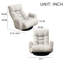 Comfortable Gaming Chair With Adjustable Features And Rotatable Base Soft Padding 360 Degree Seat