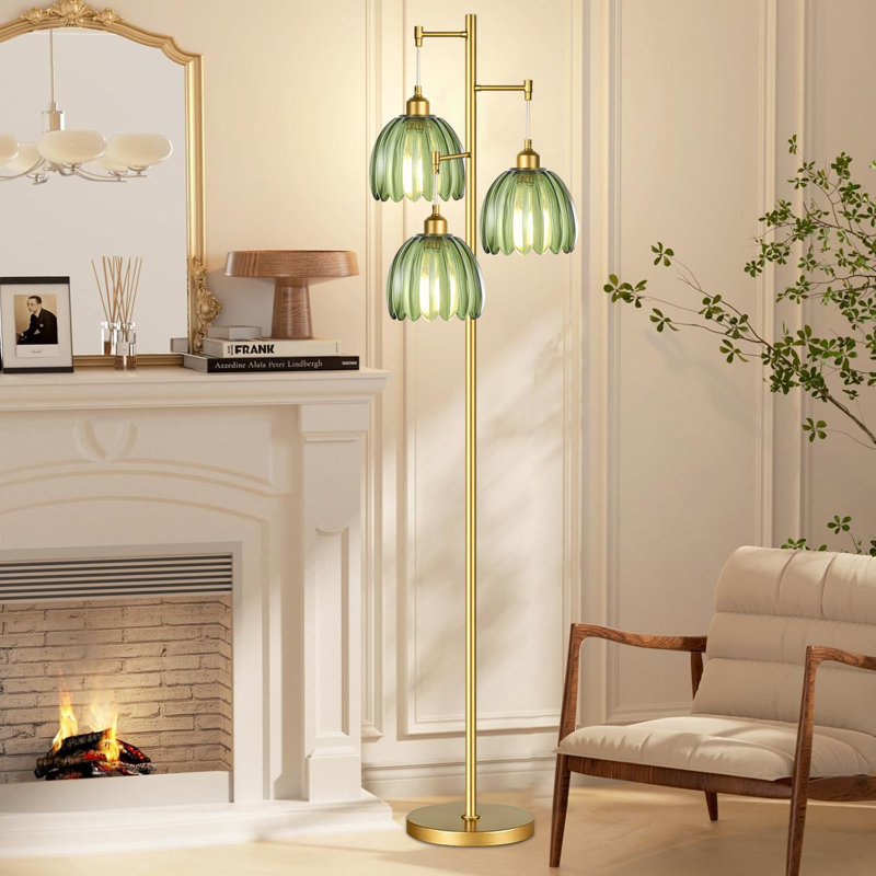 Boho Tree Floor Lamp 3 Lights Bulbs Included