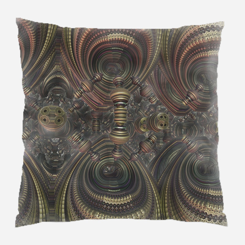 Geometric Microsuede Reversible Throw Pillow