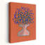 «Whimsical Blue Pots Tree Abstract Colorful Modern Plant Tree», reproduction d'art mural-1247958819