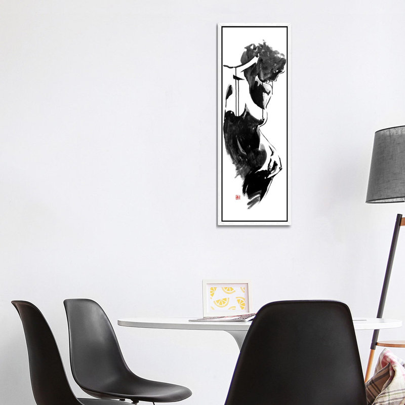 Morning by Péchane - Panoramic Print on Canvas, 121.92 cm H x 40.64 cm W, White Framed