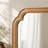 Solid Wood Frame Rounded Corner Decorative Mirror-135582230-135582228