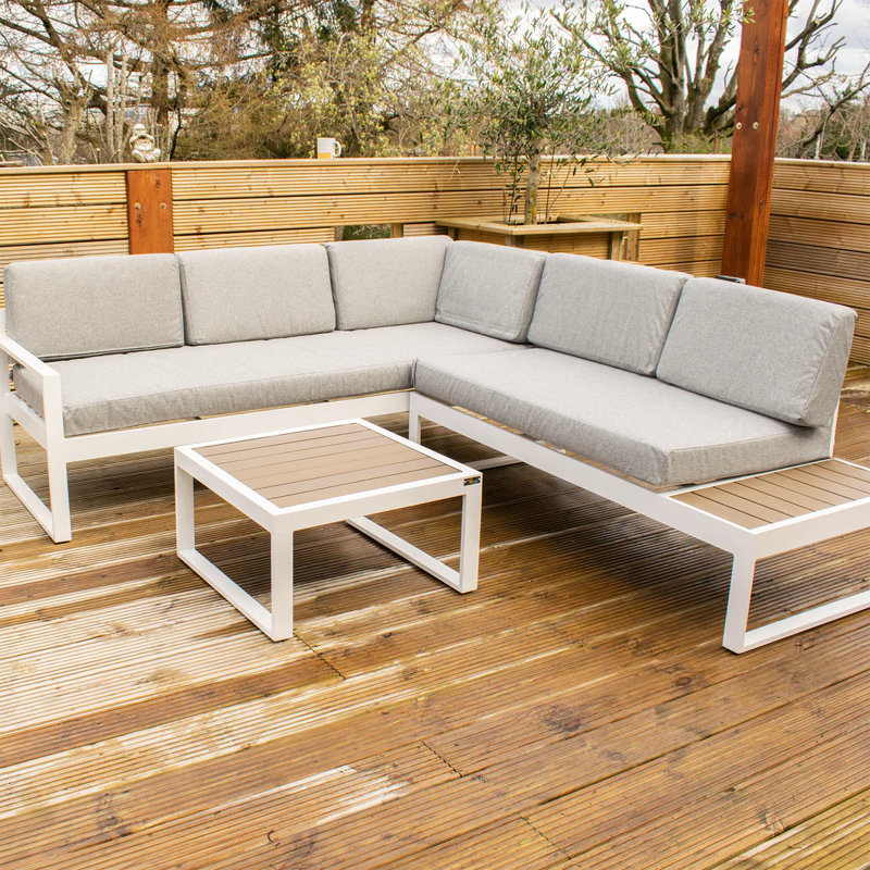 Lindi Metal 6 - Person Seating Group with Cushions