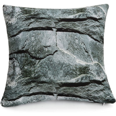 Abstract Grey Square Cushion