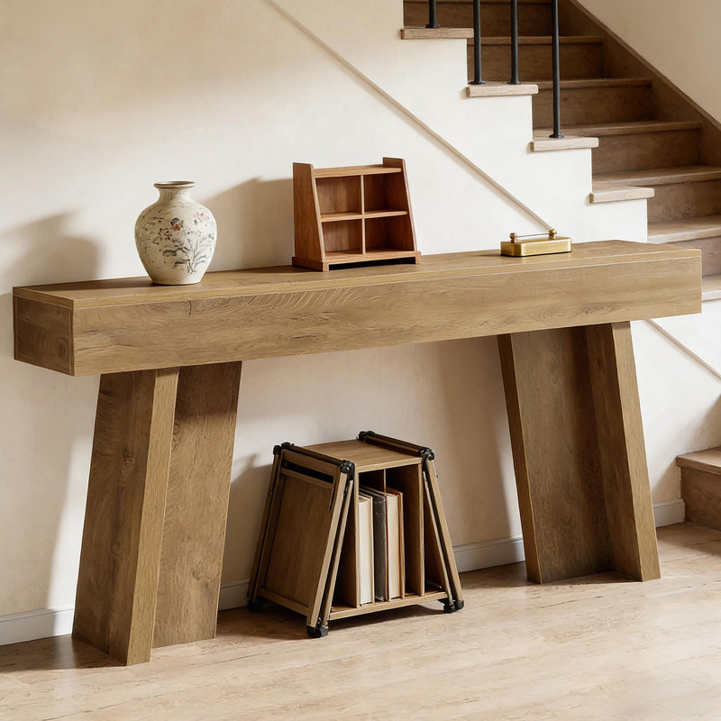 Table d'entrée de style champêtre, console, table de vestibule, table de canapé