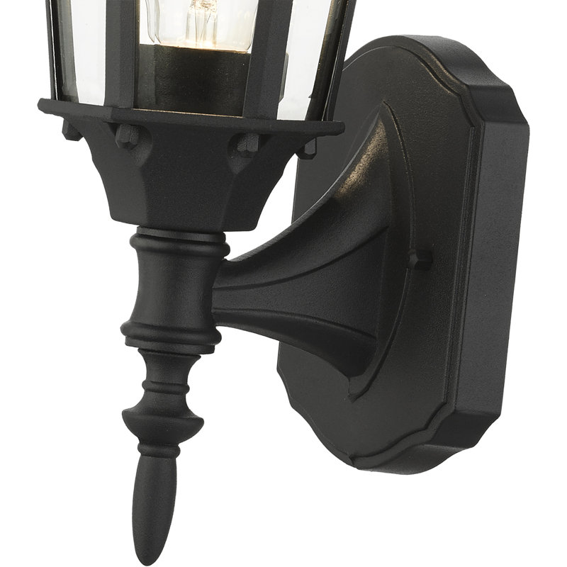 Heaney Aluminum Wall Light, Textured Black