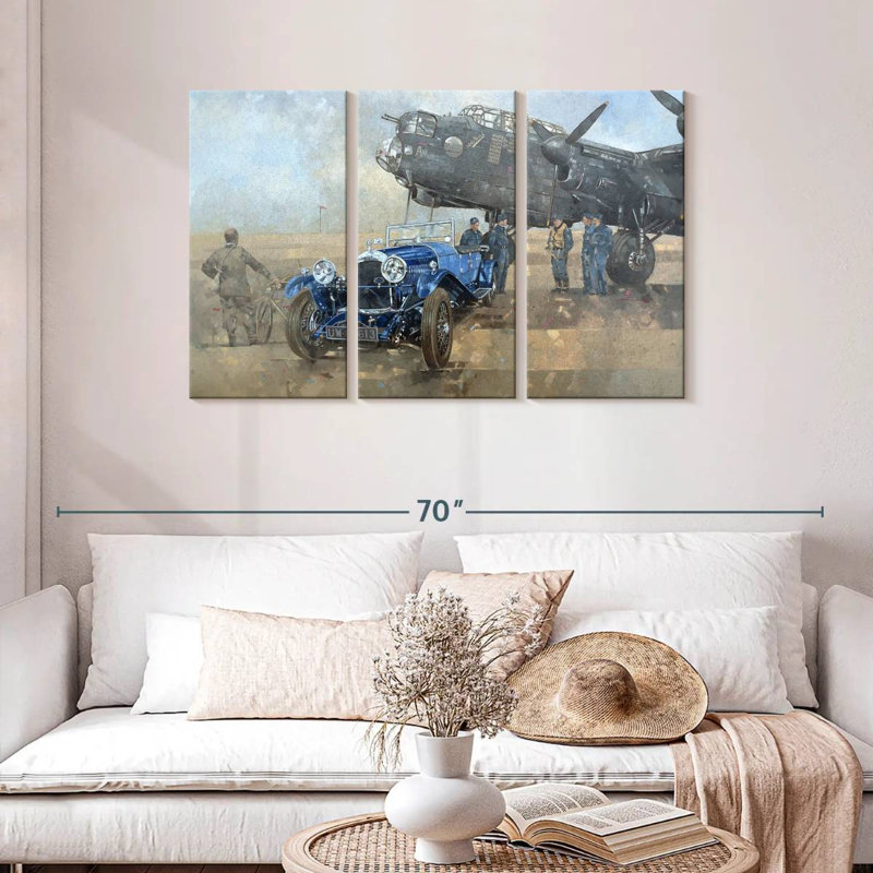 Mehar Able Mable And The Blue Lagonda, 28" H x 45" W