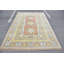 Grand tapis rétro de style Oushak en jaune et brun pour la décoration bohémienne