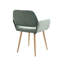 Chaise rembourrée en velours à dossier ouvert-1615215098