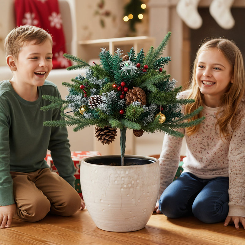 1.9' H Artificial Pine Christmas Tree
