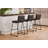 Upholstered Counter Stool with Metal Frame-265538458