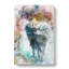 A Deer Stag Silhouette In Abstract - Wrapped Canvas-55300026