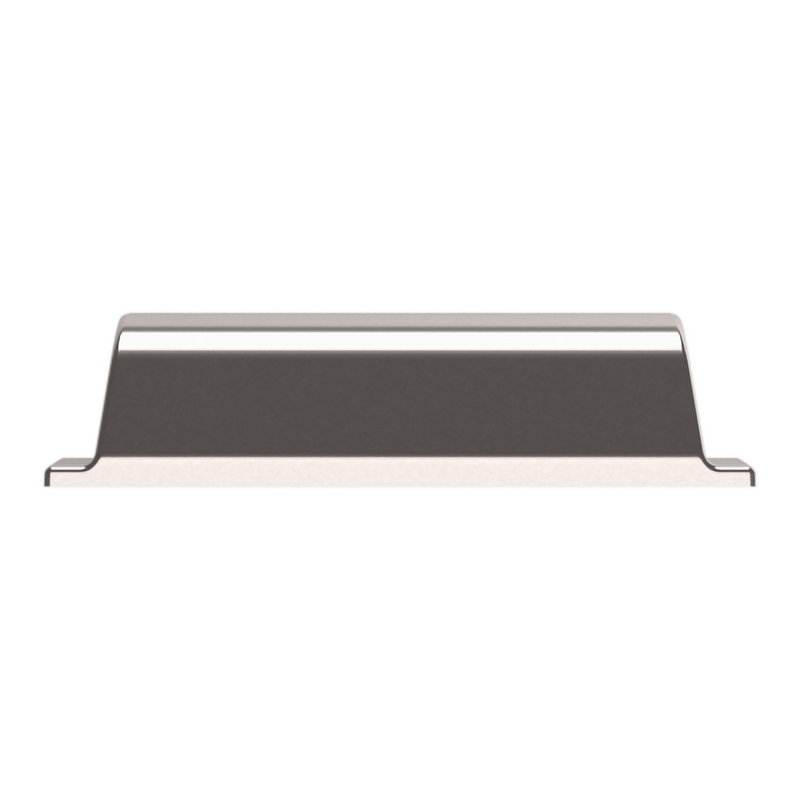 Polished Nickel Transitional Cup Pull with Mounting Hardware
