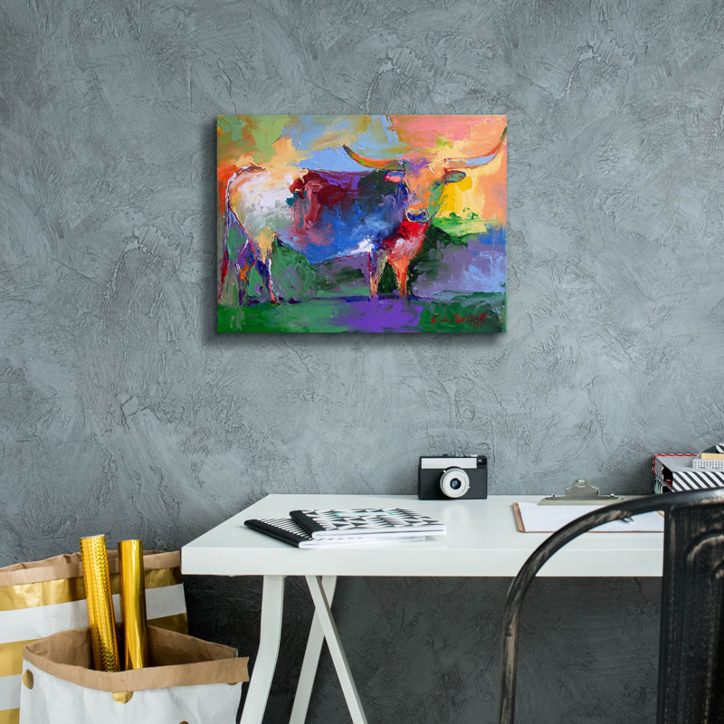 «Bull» par Richard Wallich, H 12 po x l 16 po x P 0,75 po