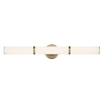 32" Bath Bar Large LED with White Glass