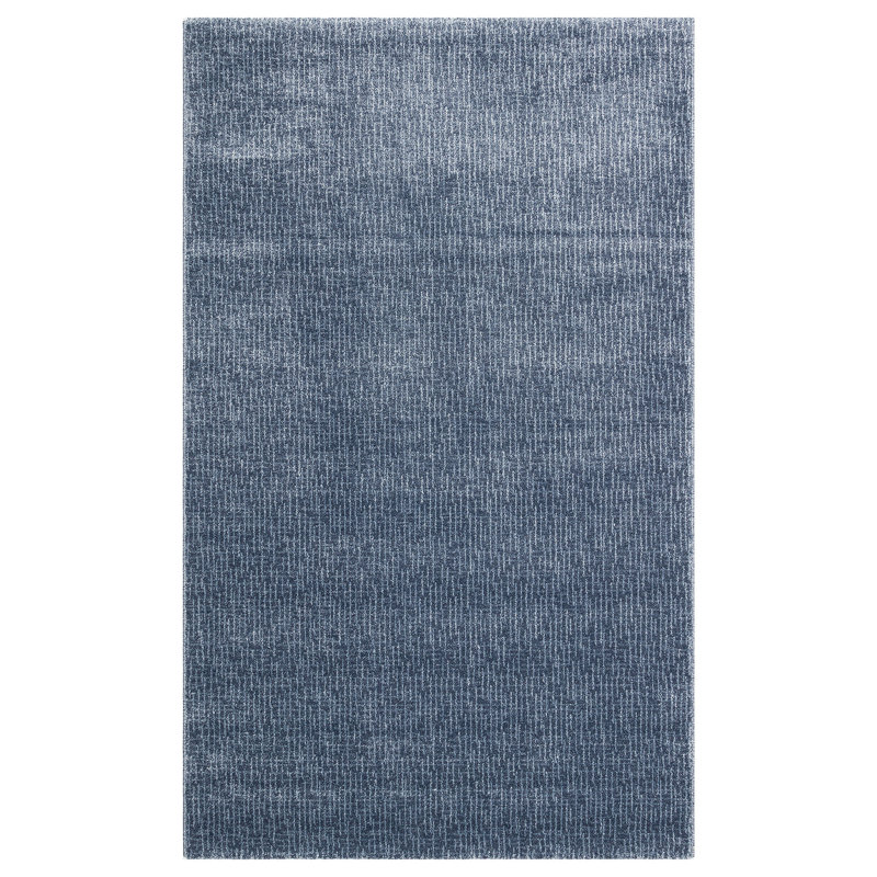 Tapis bleu de qualité supérieure, 5,2 x 7,5 pi | 100% polypropylène, hauteur des poils: 0,4 po, 2800 g / m² | Tissé à la machine, 320 000 fils | Facile à nettoyer avec l'aspirateur et le détachant | Parfait pour le salon et la chambre à coucher