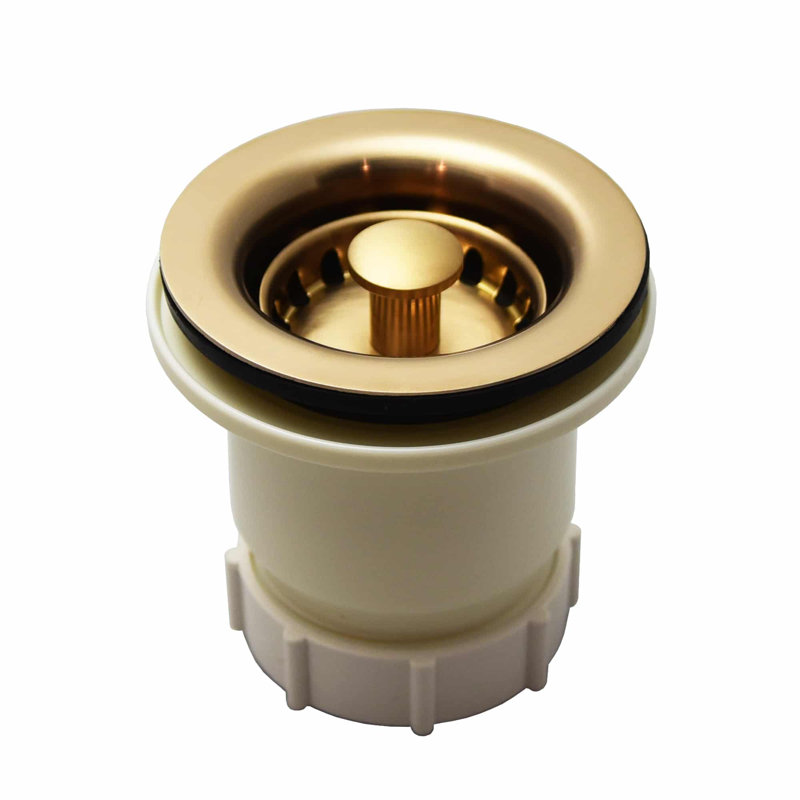 Grid Kitchen Sink Drain, Champagne Bronze