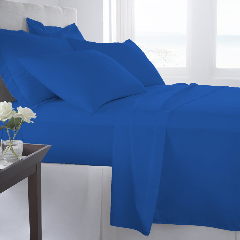 Ensemble de draps Signature Series, Ensemble de draps pour lit double + un drap-housse, Bleu royal