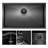 21'' L Undermount Single Bowl Stainless Steel Kitchen Sink