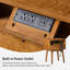 Table de chevet Mid-Century moderne en bois massif avec prises intégrées Boneva-1718325909