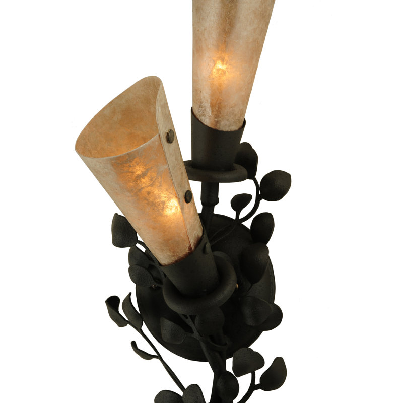 Rustic Lodge 2 - Light Armed Sconce, Old Wrought Iron