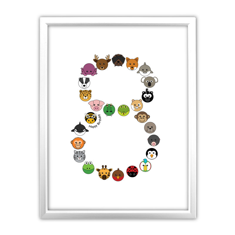 Single Picture Frame Print, White