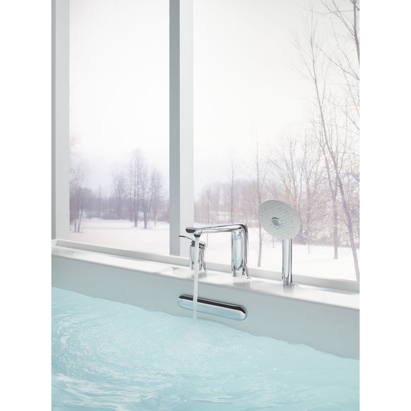 Clearflo Slotted 1.5" Leg Tub Drain With Overflow, Polished Chrome
