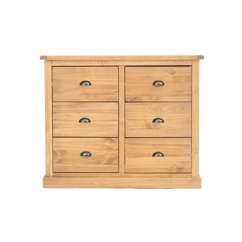 Sarkar 110 cm W Chest of 6 Drawers