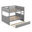 Lit superposé double / double avec gigogne simple, structure en pin massif, conversion facile, aucun sommier requis-1535707230