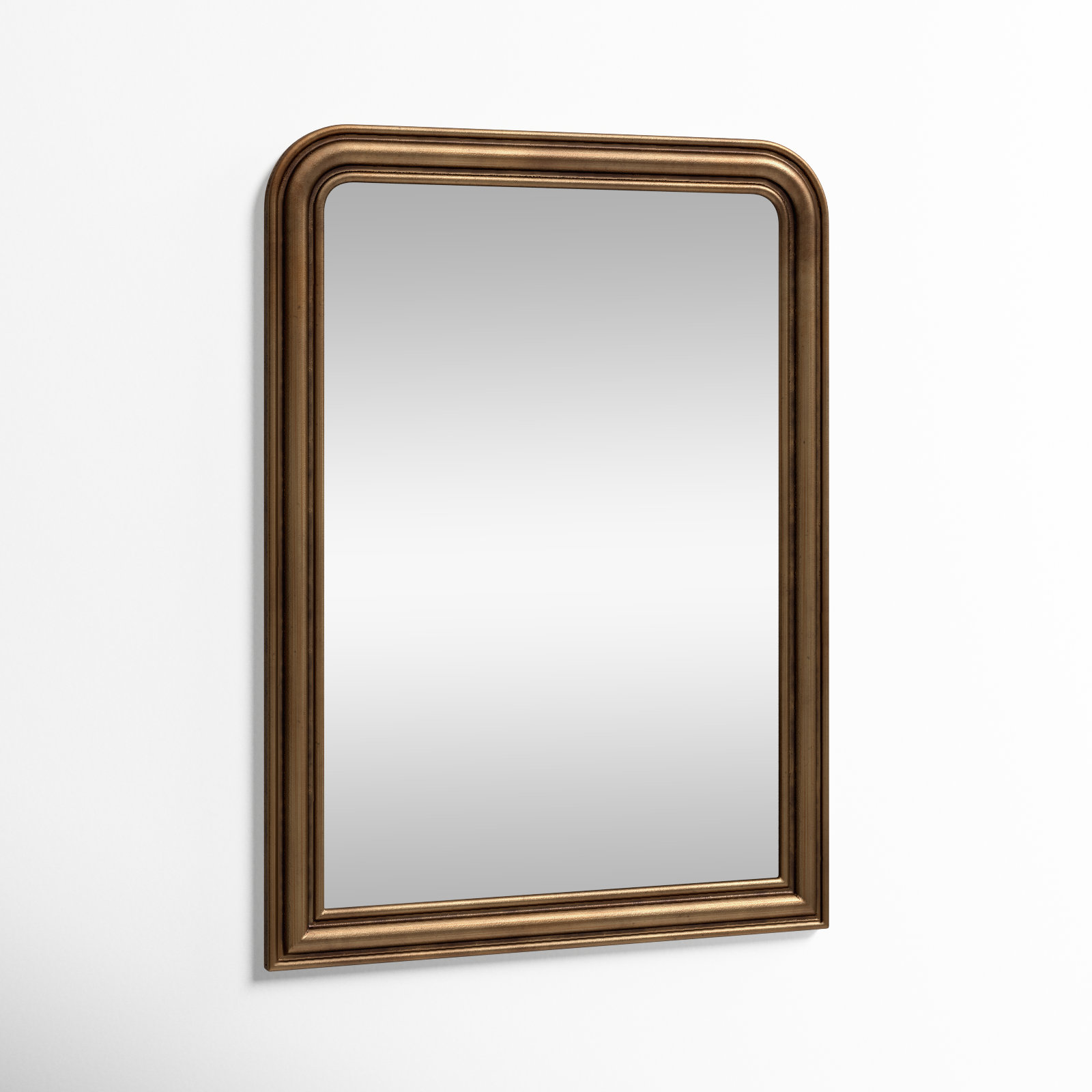 Sarla Wood Arch Mirror, Gold