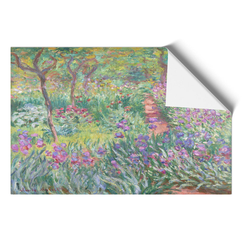 Garden In Giverny by Claude Monet - No Frame Painting, 21cm H x 30cm W x 0.1cm D