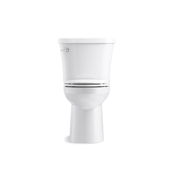 KOHLER Highline Black Elongated Chair Height 2-piece WaterSense Toilet  10-in Rough-In 1.28-GPF at