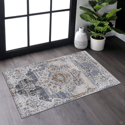 Collection 8X10 / /Medallion Non-Shedding Living Room Bedroom Dining Home Office Stylish And Stain Resistant Area Rug